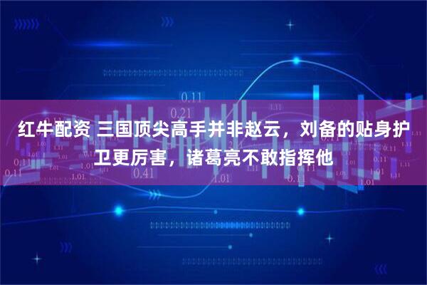 红牛配资 三国顶尖高手并非赵云，刘备的贴身护卫更厉害，诸葛亮不敢指挥他