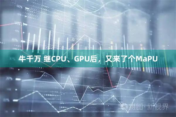 牛千万 继CPU、GPU后,又来了个MaPU